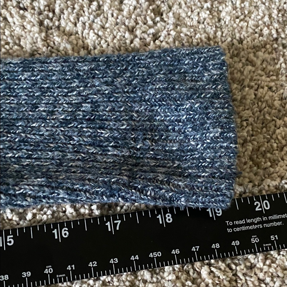 Leo & Nicole Cozy Blue Cowl Neck Oversized Sweater. Size S. - Picture 11 of 16
